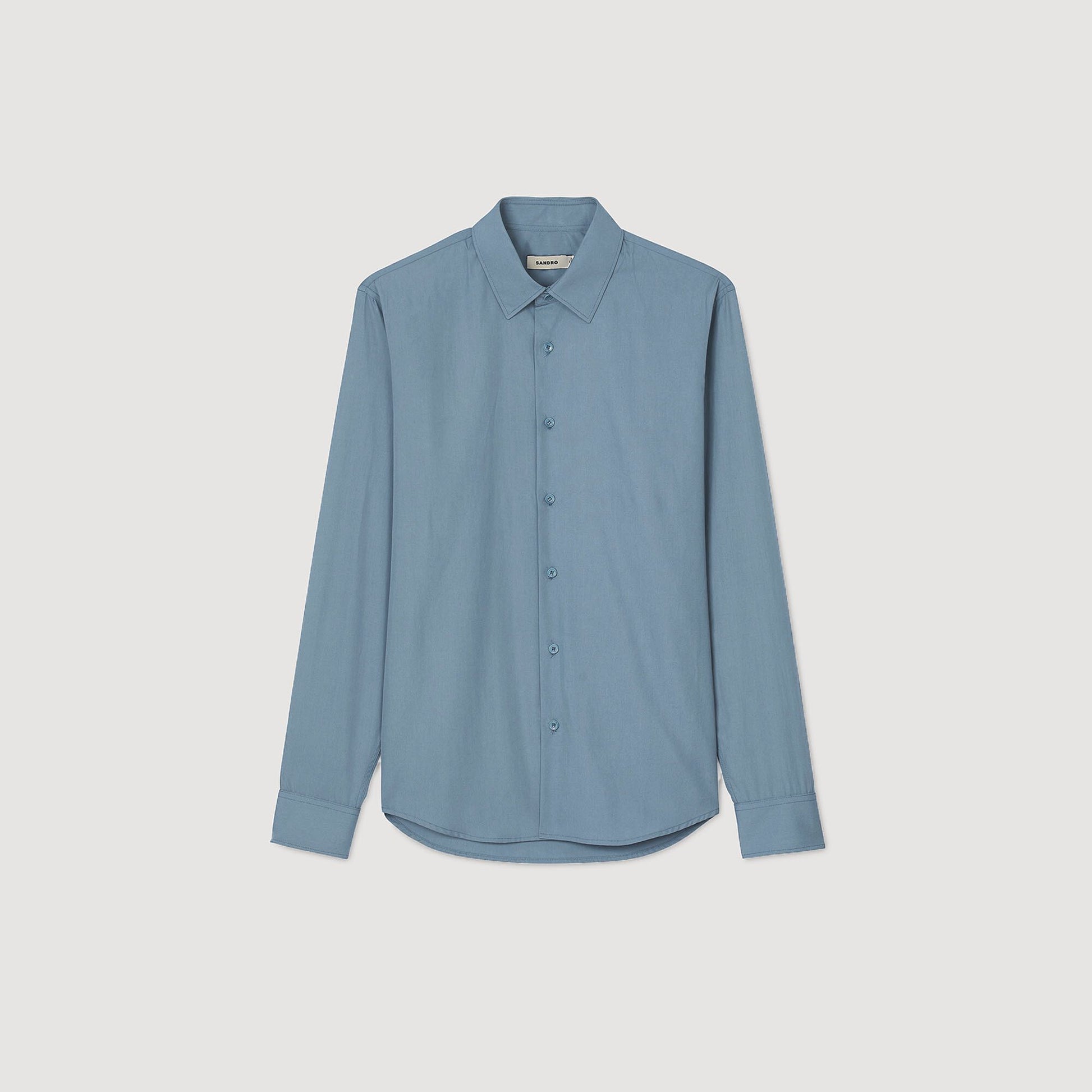 Sandro Plain shirt Thunderstorm Blue