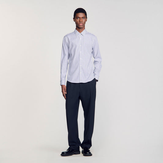 Sandro Striped shirt Midnight Blue