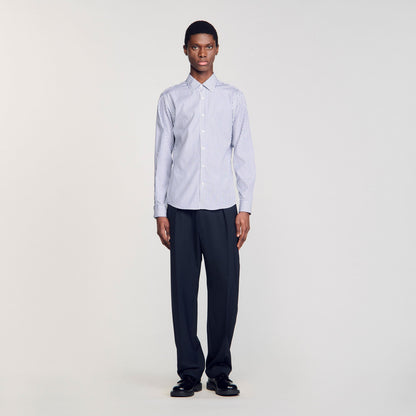 Sandro Striped shirt Midnight Blue