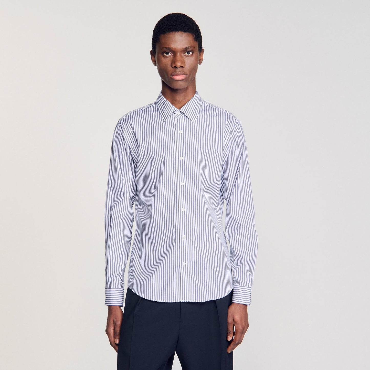 Sandro Striped shirt Midnight Blue