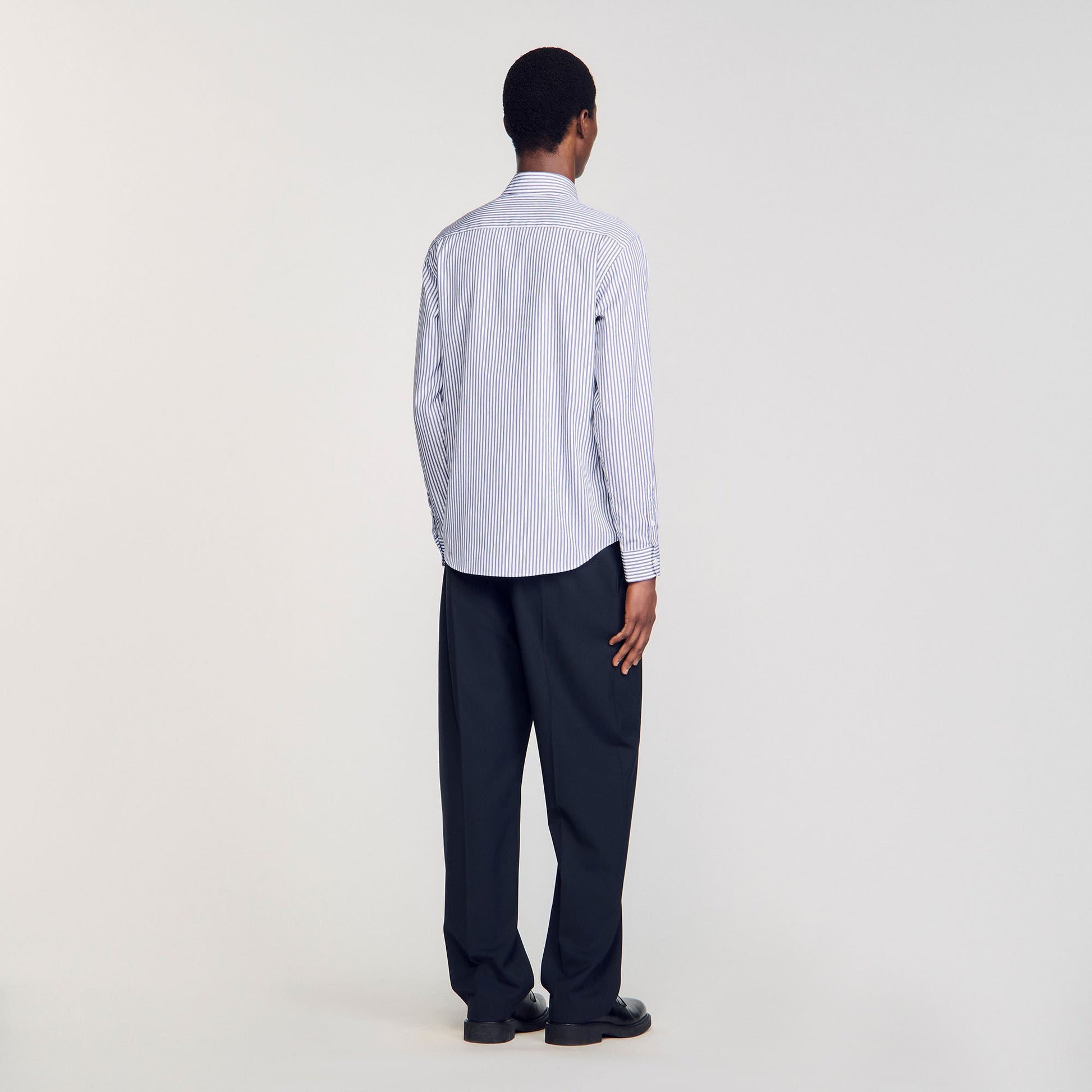 Sandro Striped shirt Midnight Blue