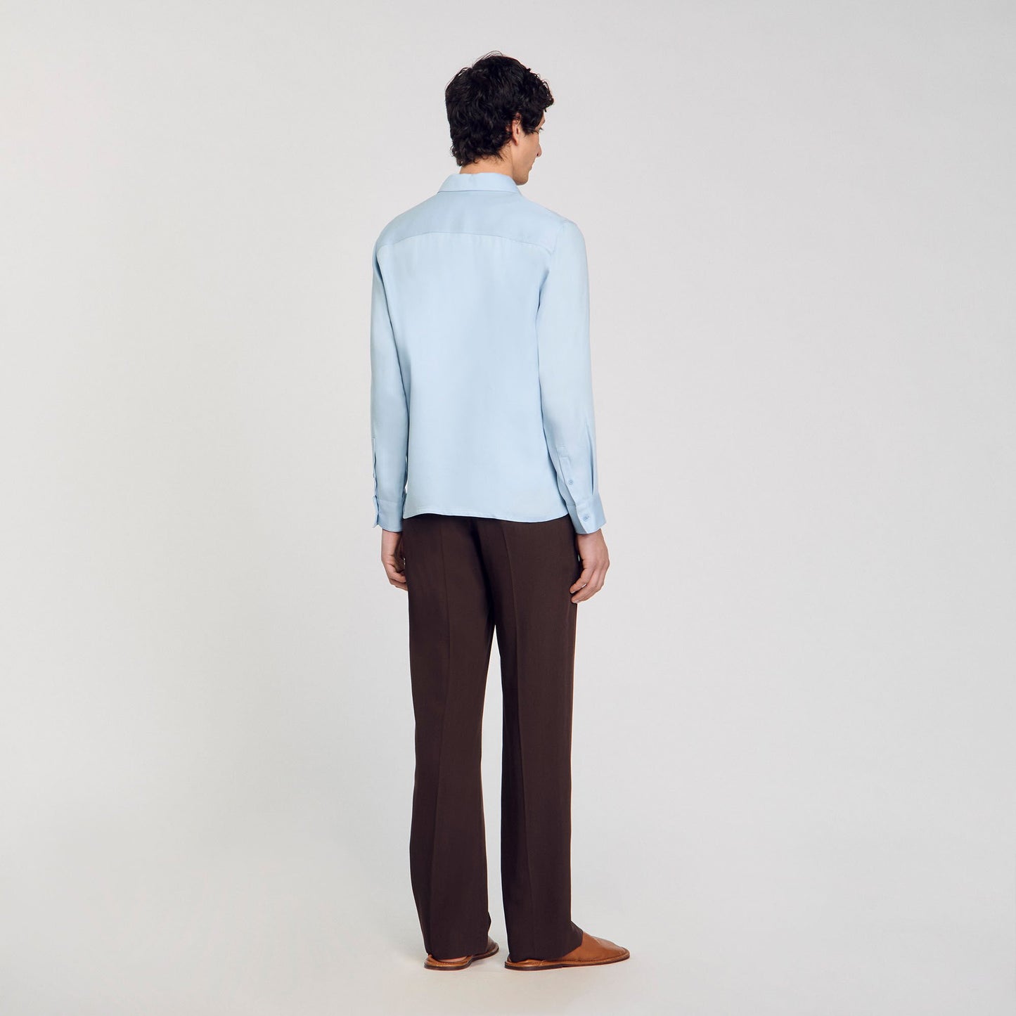 Sandro Zip-up shirt Blue Sky