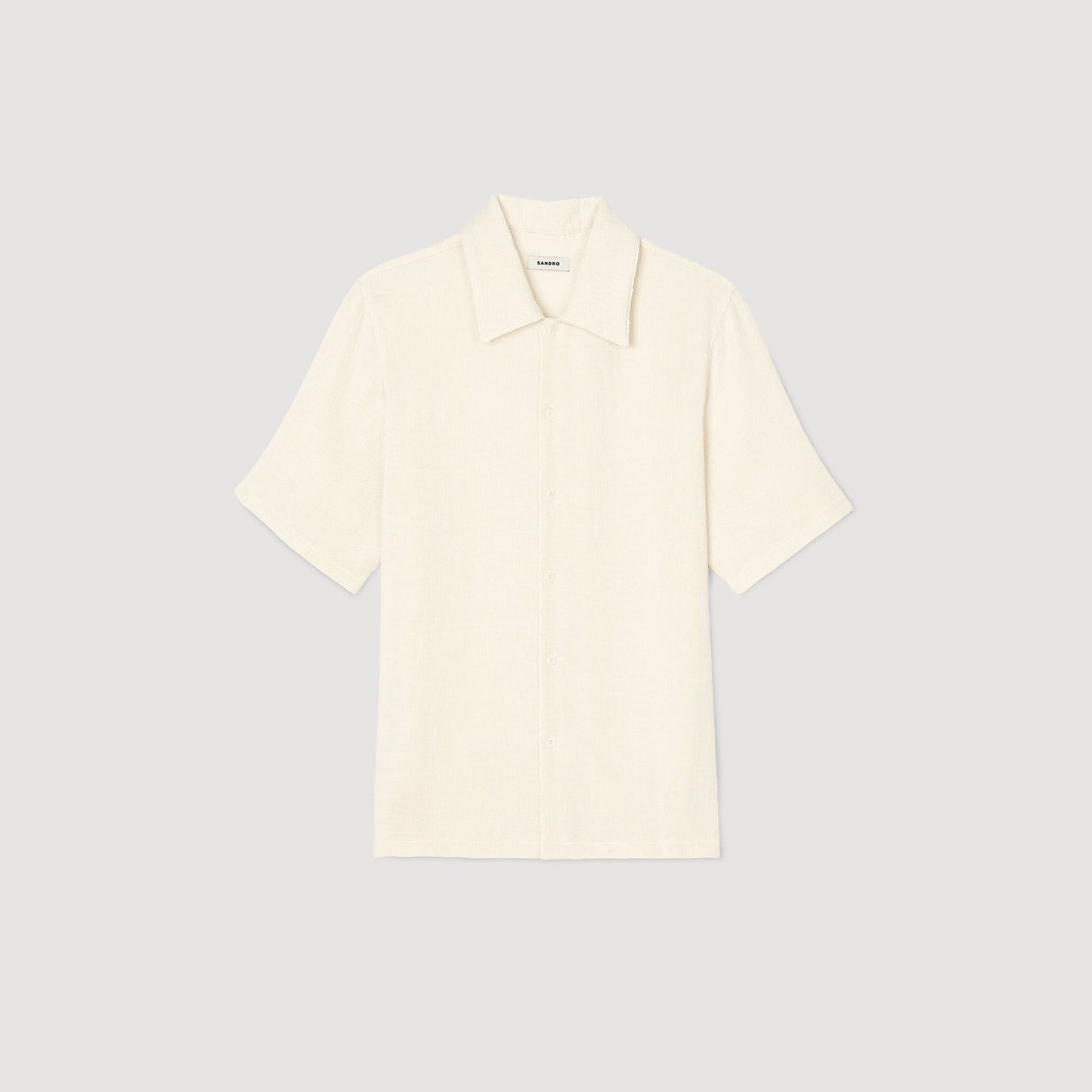 Sandro Crinkled shirt Optic White