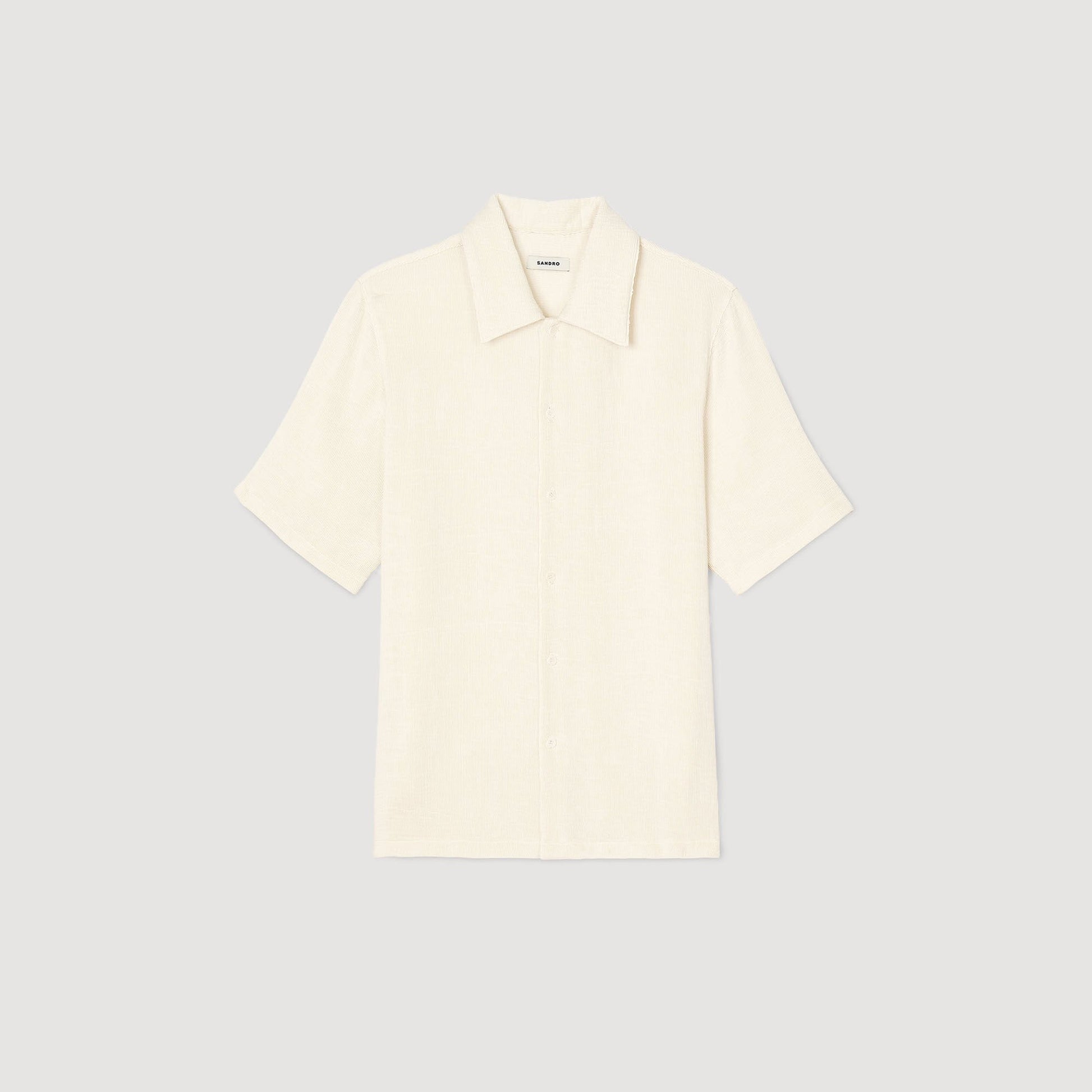 Sandro Crinkled shirt Optic White