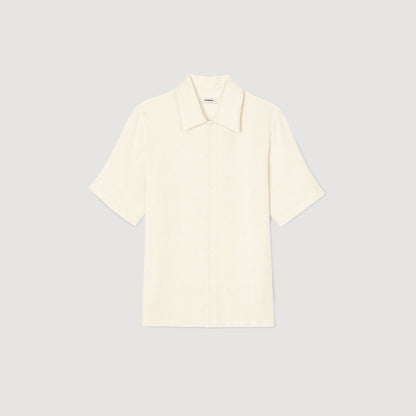 Sandro Crinkled shirt Optic White