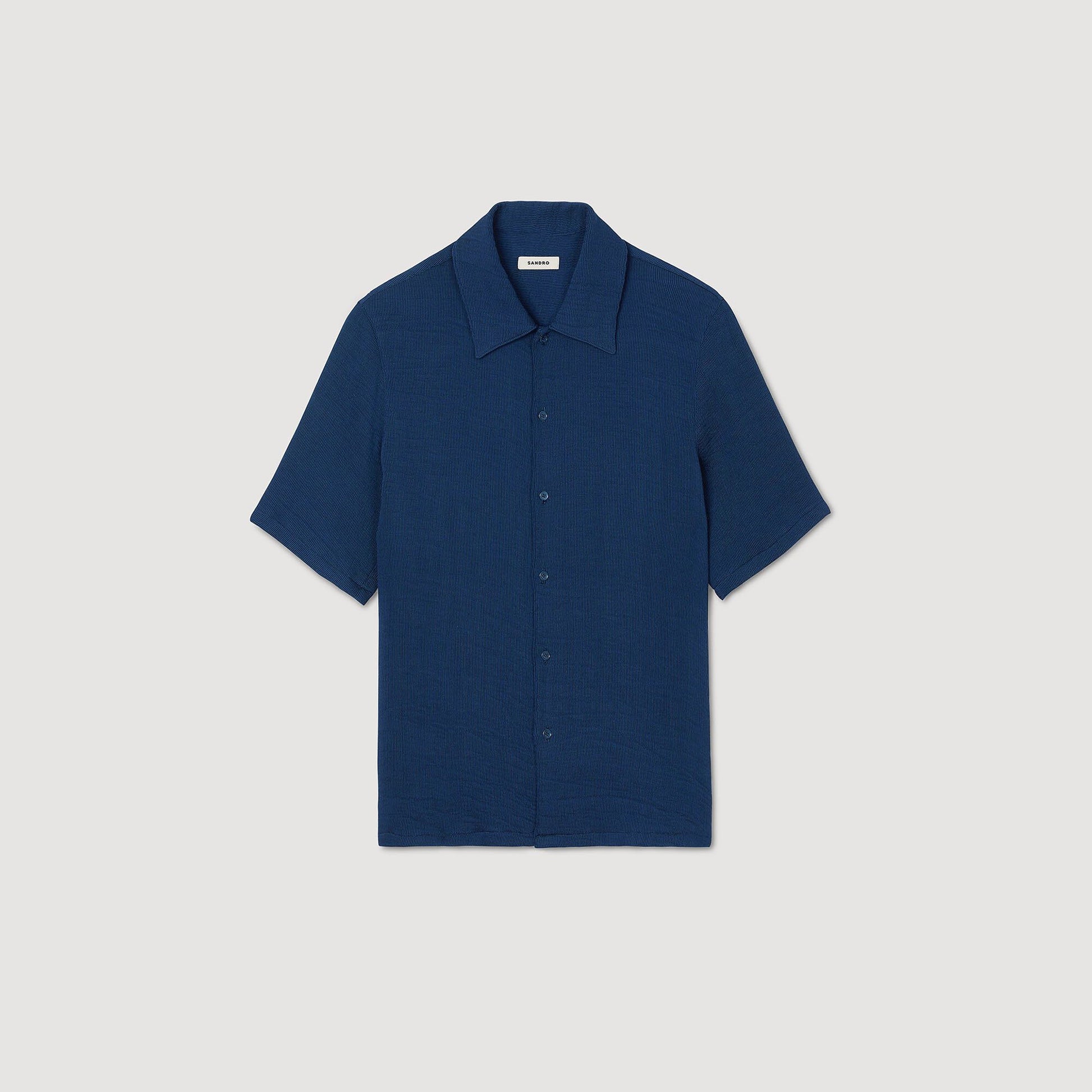 Sandro Crinkled shirt Royal Blue