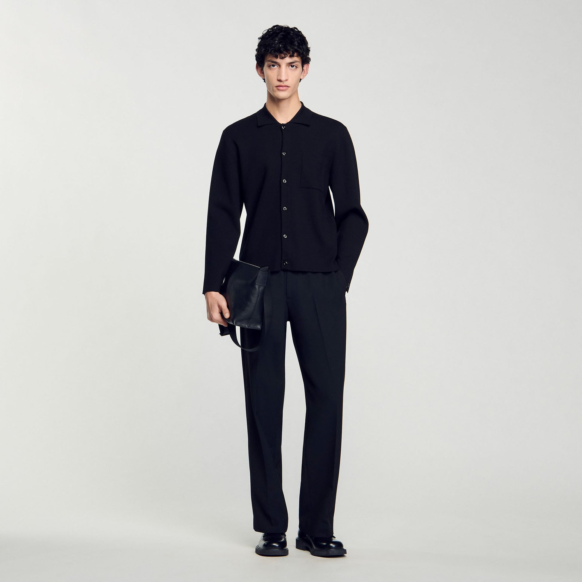 Sandro Button-down cardigan Black