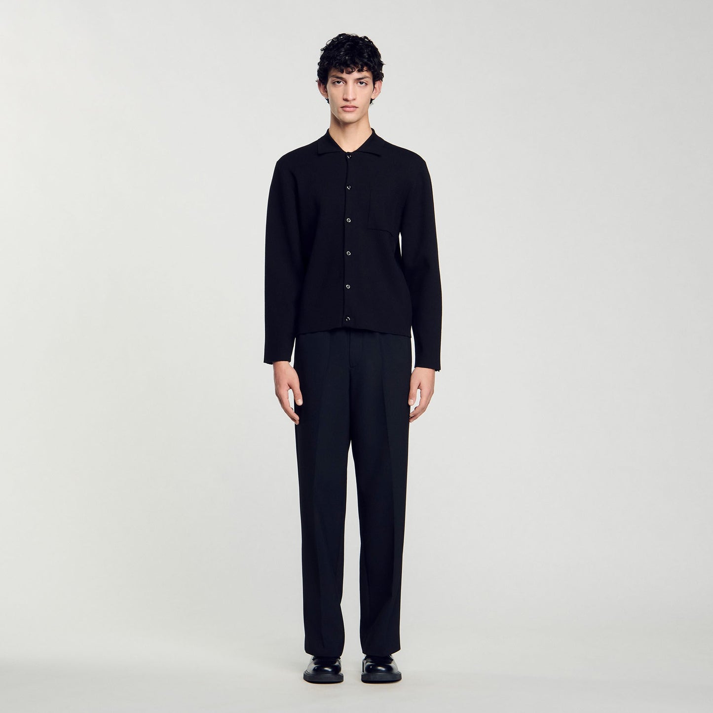 Sandro Button-down cardigan Black