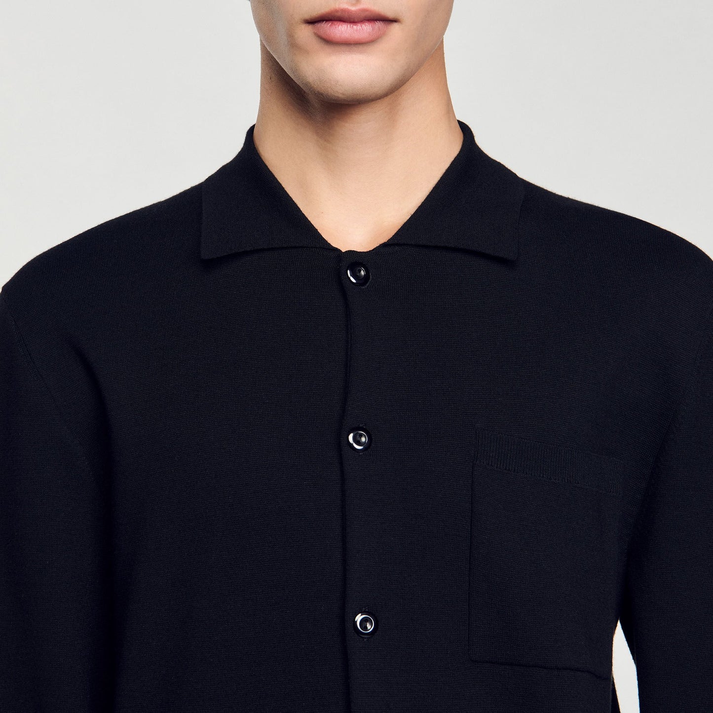 Sandro Button-down cardigan Black