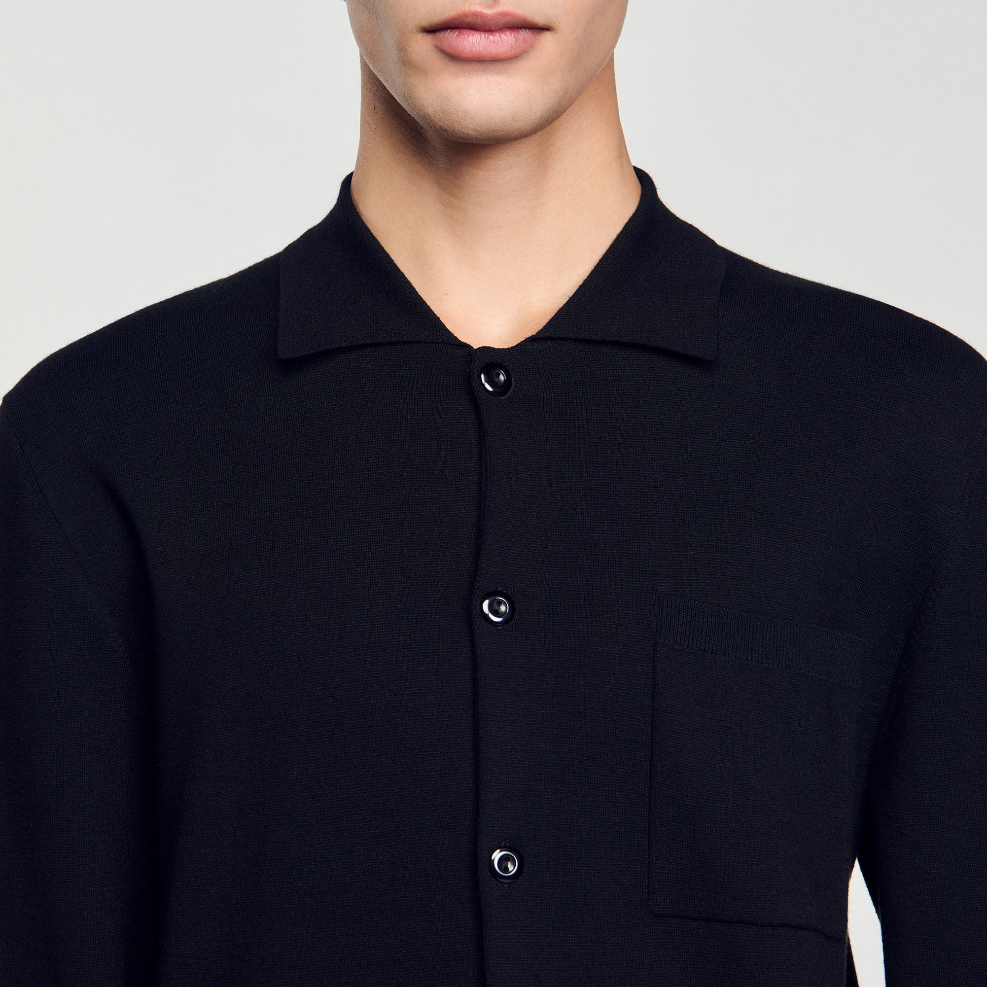 Sandro Button-down cardigan Black
