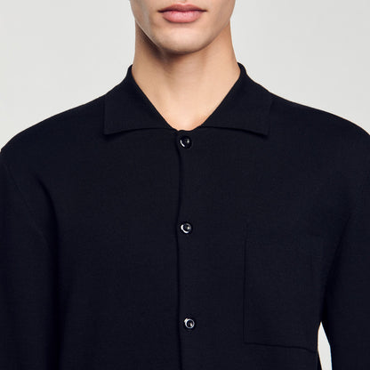 Sandro Button-down cardigan Black