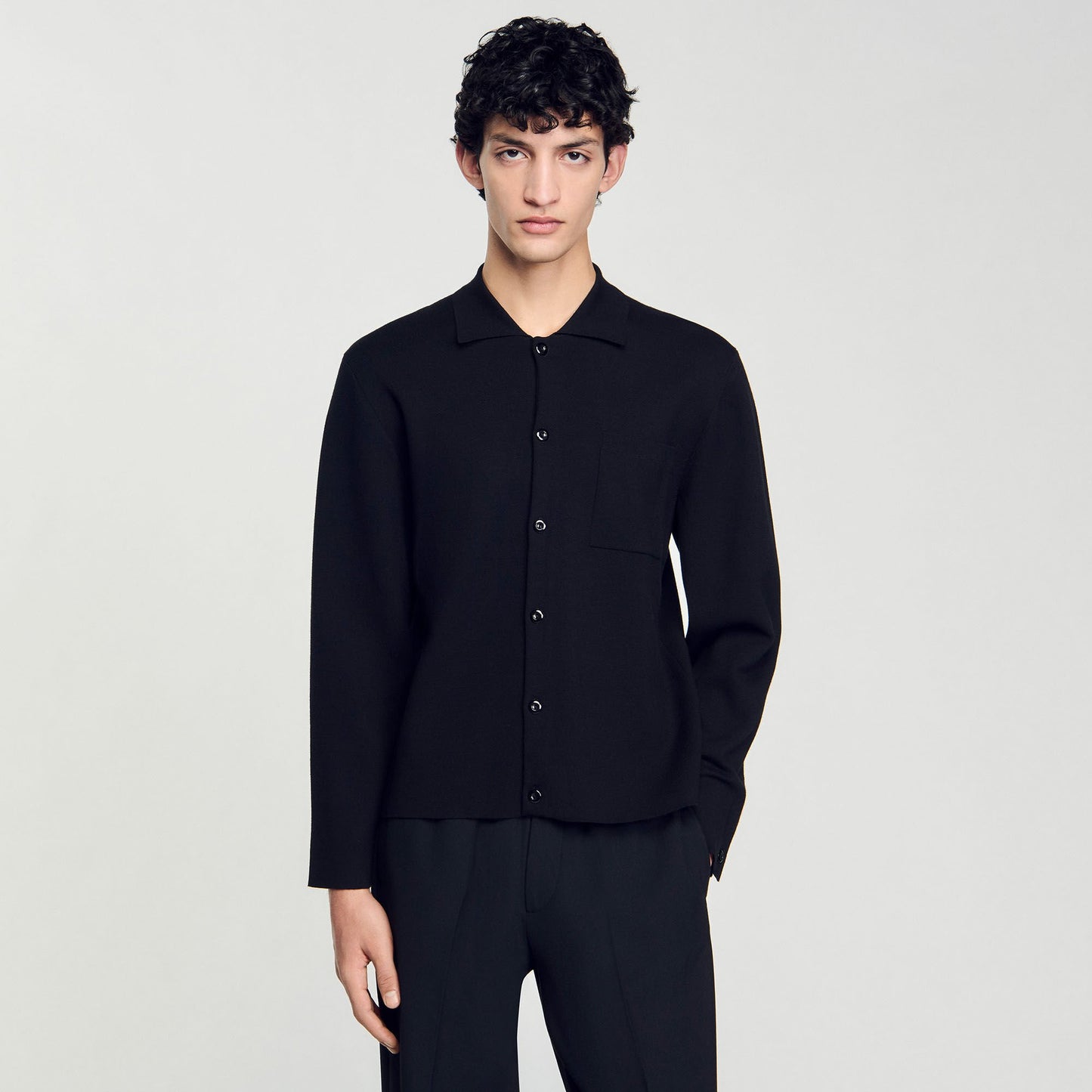 Sandro Button-down cardigan Black