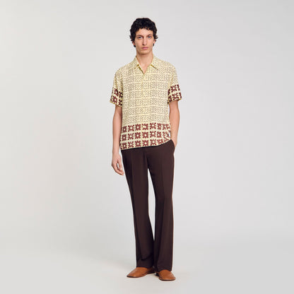 Sandro Floral motif shirt Oats