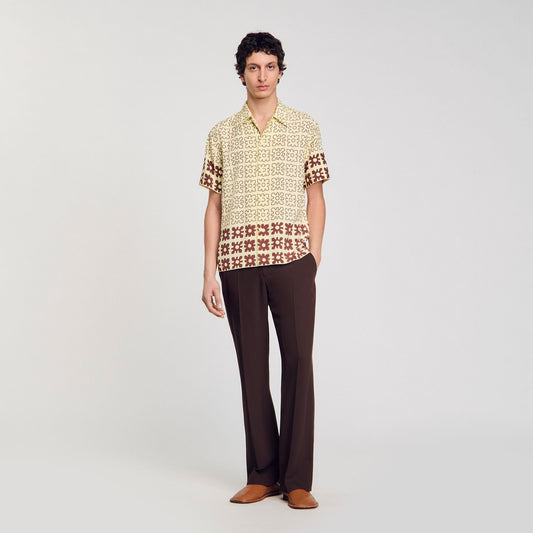 Sandro Floral motif shirt Oats