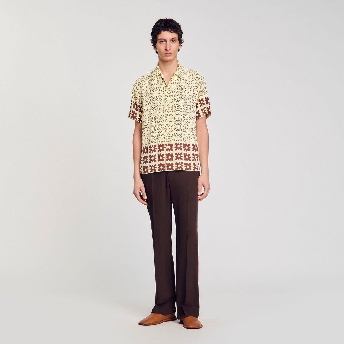 Sandro Floral motif shirt Oats