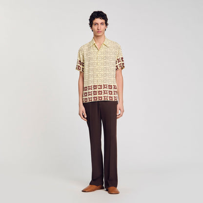 Sandro Floral motif shirt Oats