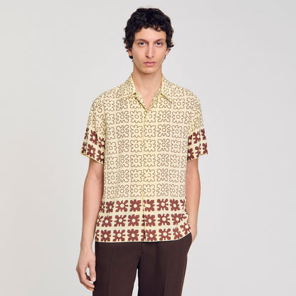 Sandro Floral motif shirt Oats