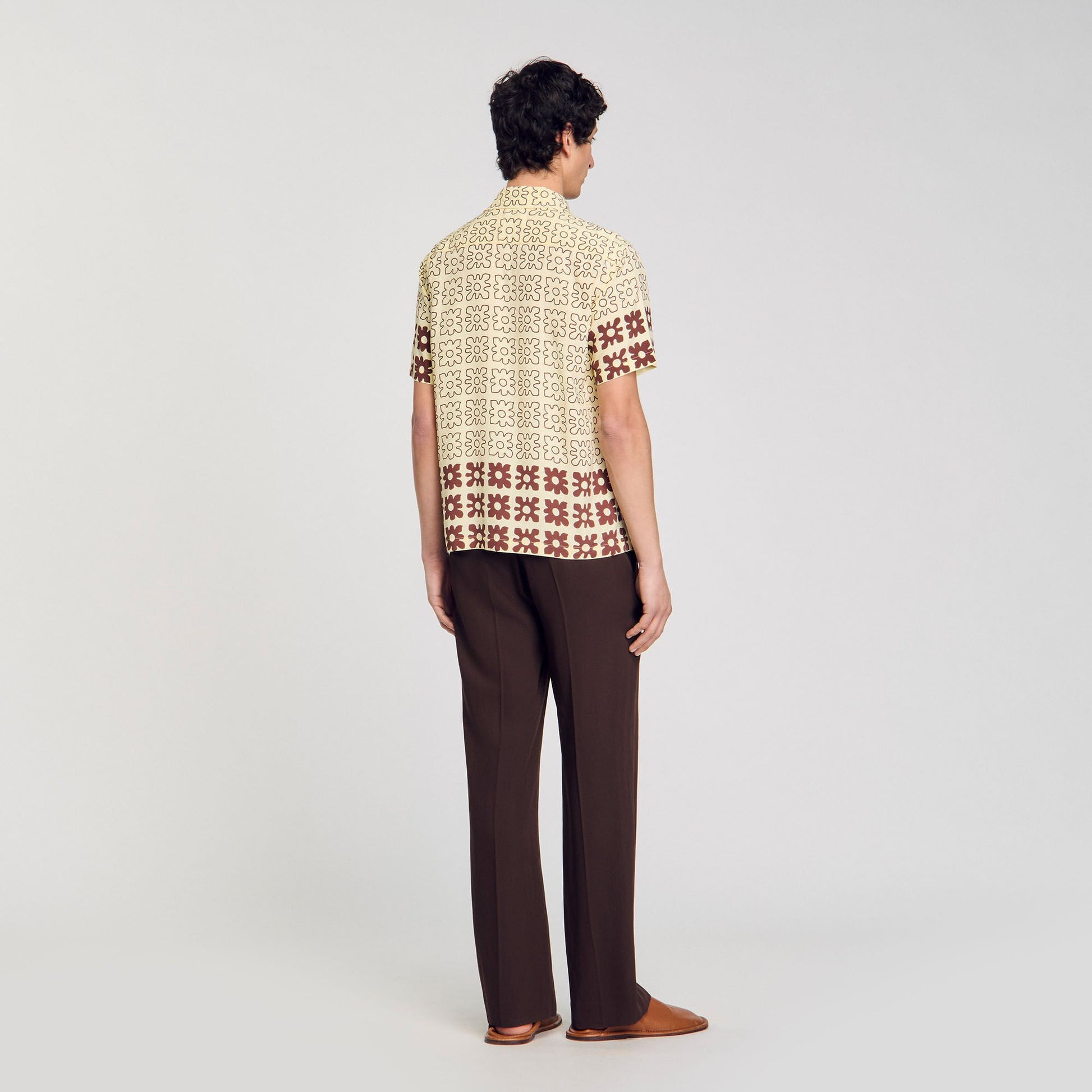 Sandro Floral motif shirt Oats