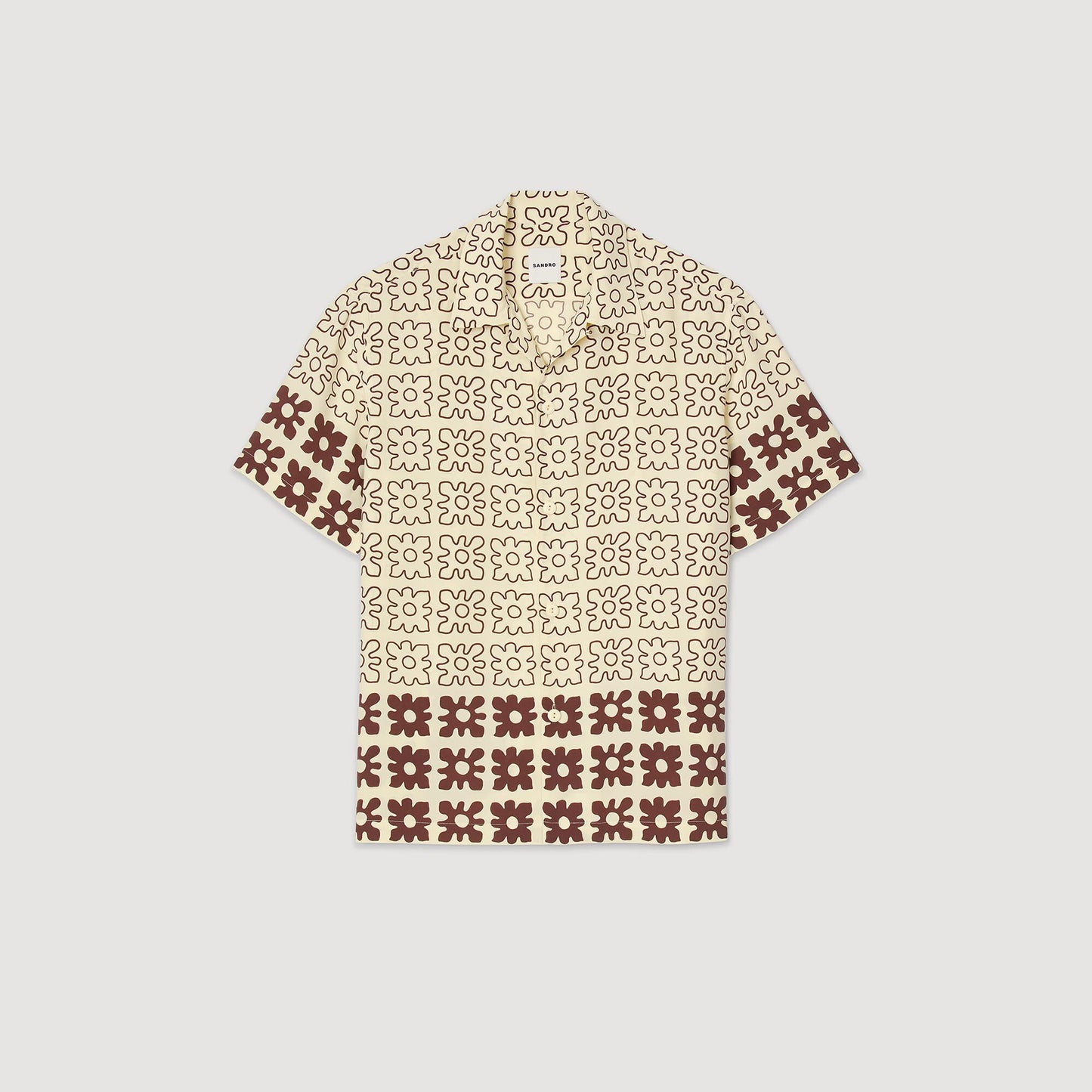 Sandro Floral motif shirt Oats