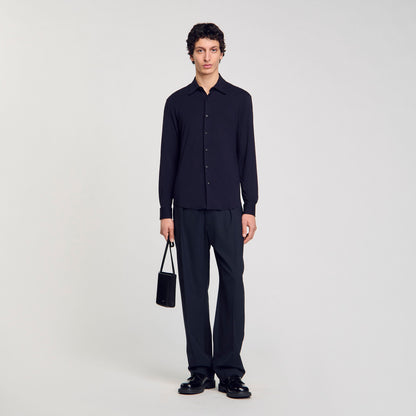 Sandro Jersey shirt Navy Blue