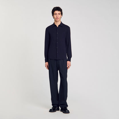 Sandro Jersey shirt Navy Blue