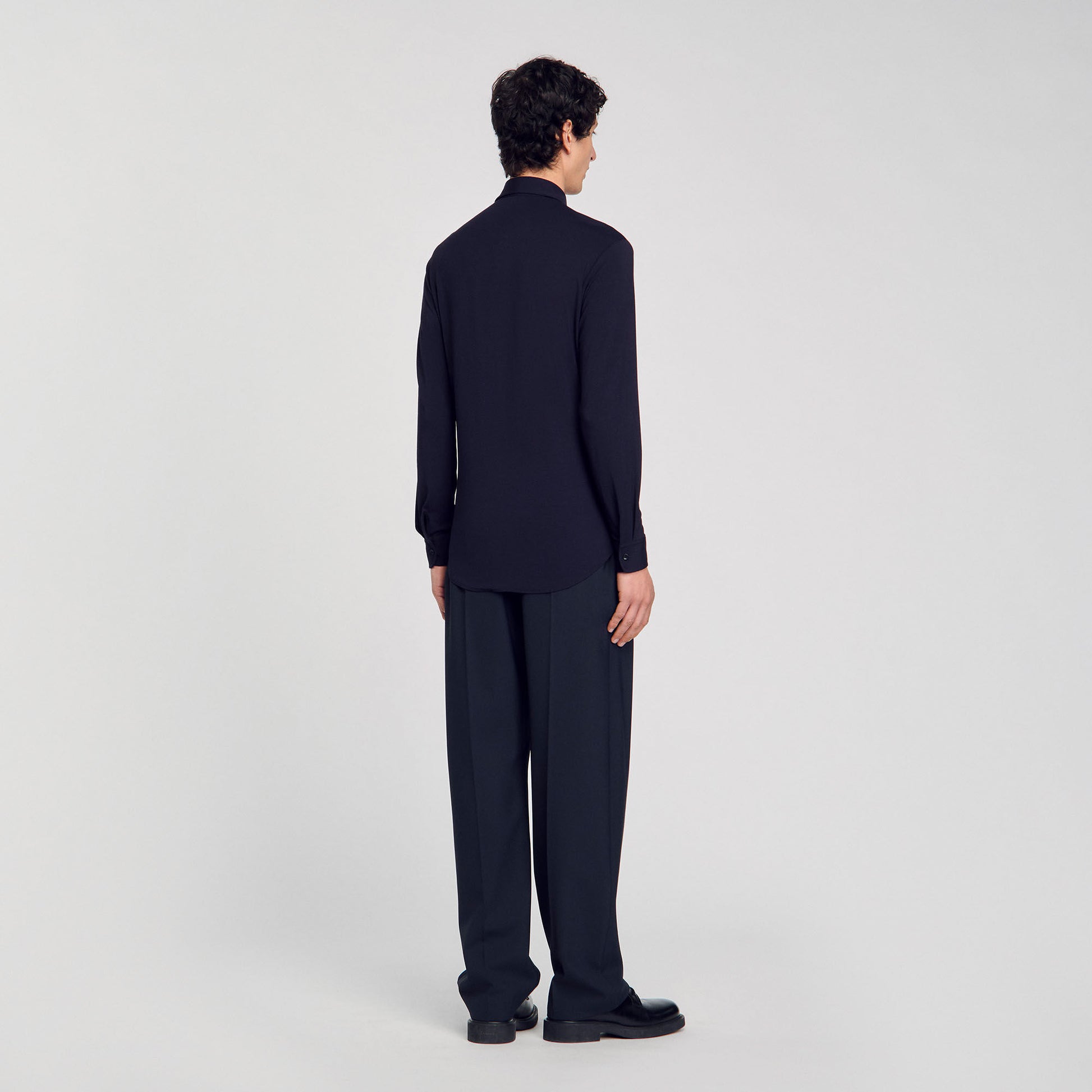 Sandro Jersey shirt Navy Blue