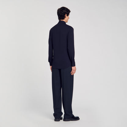 Sandro Jersey shirt Navy Blue