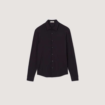 Sandro Jersey shirt Navy Blue