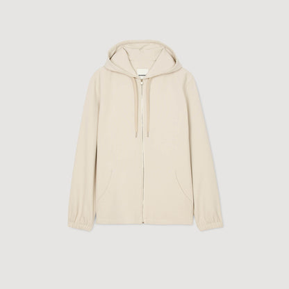 Sandro Hooded shirt jacket Putty