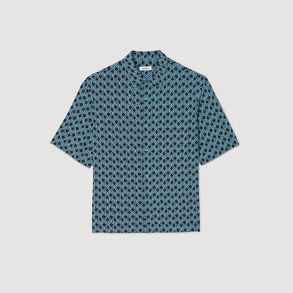 Sandro Rope print shirt Navy Blue
