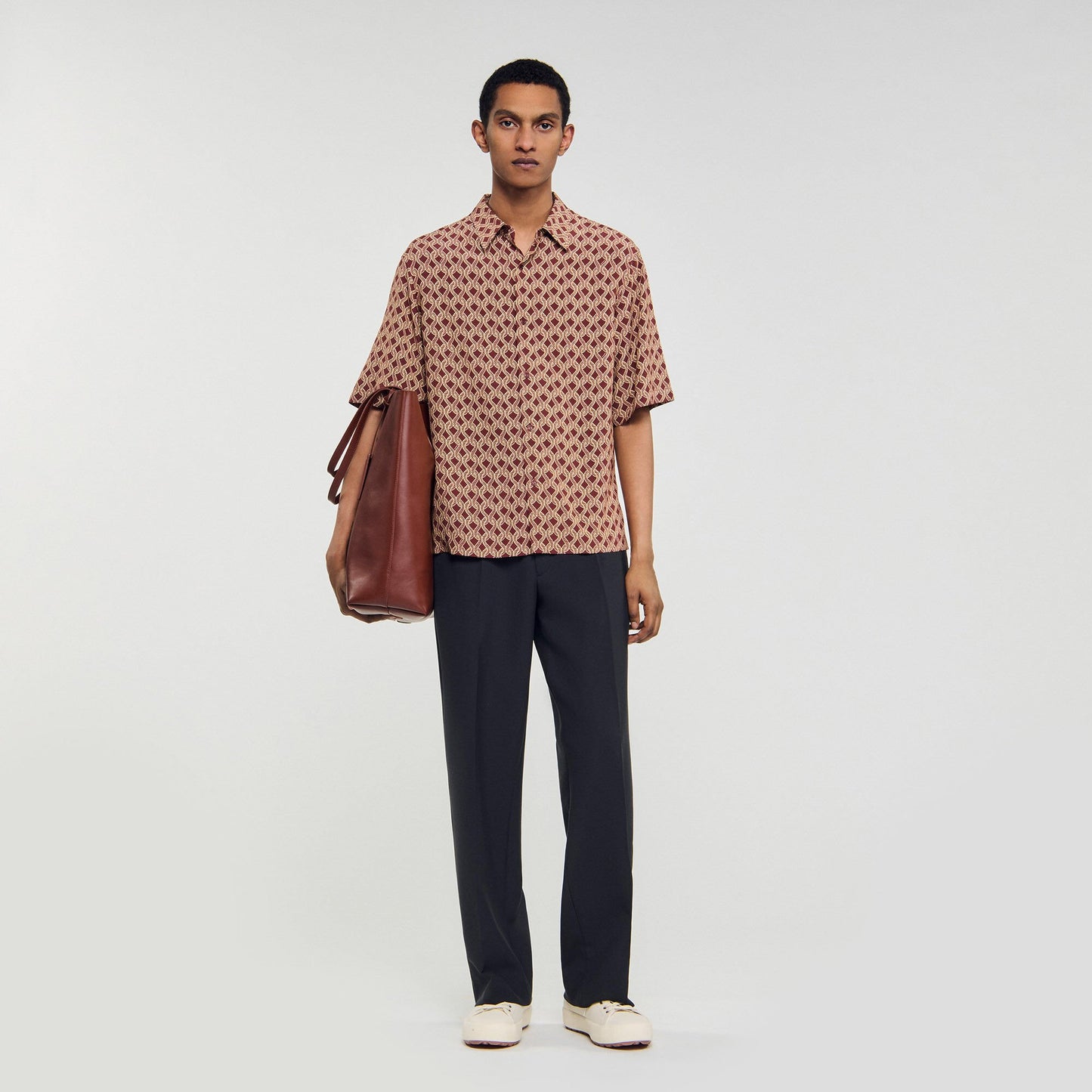 Sandro Rope print shirt Terra