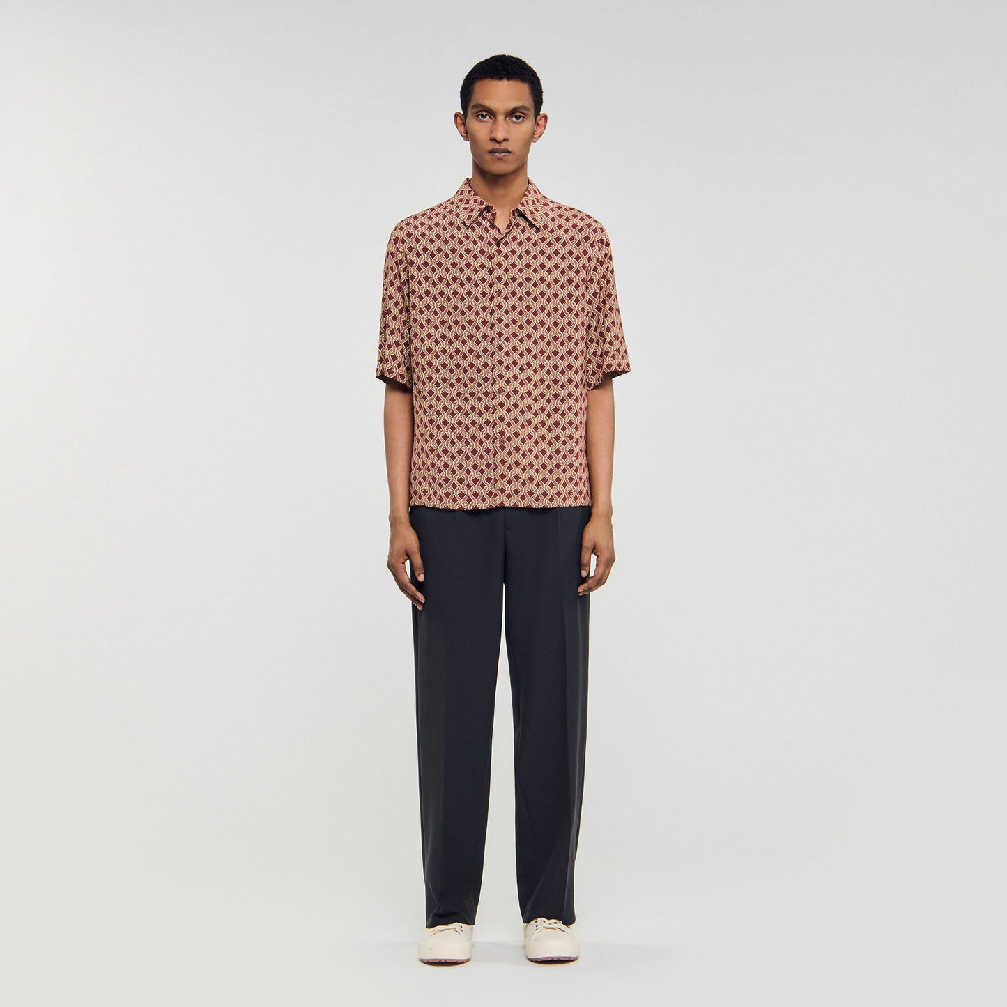 Sandro Rope print shirt Terra