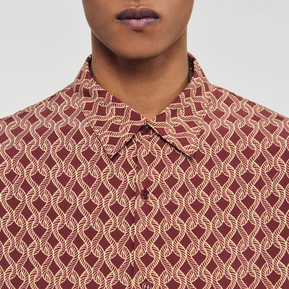 Sandro Rope print shirt Terra