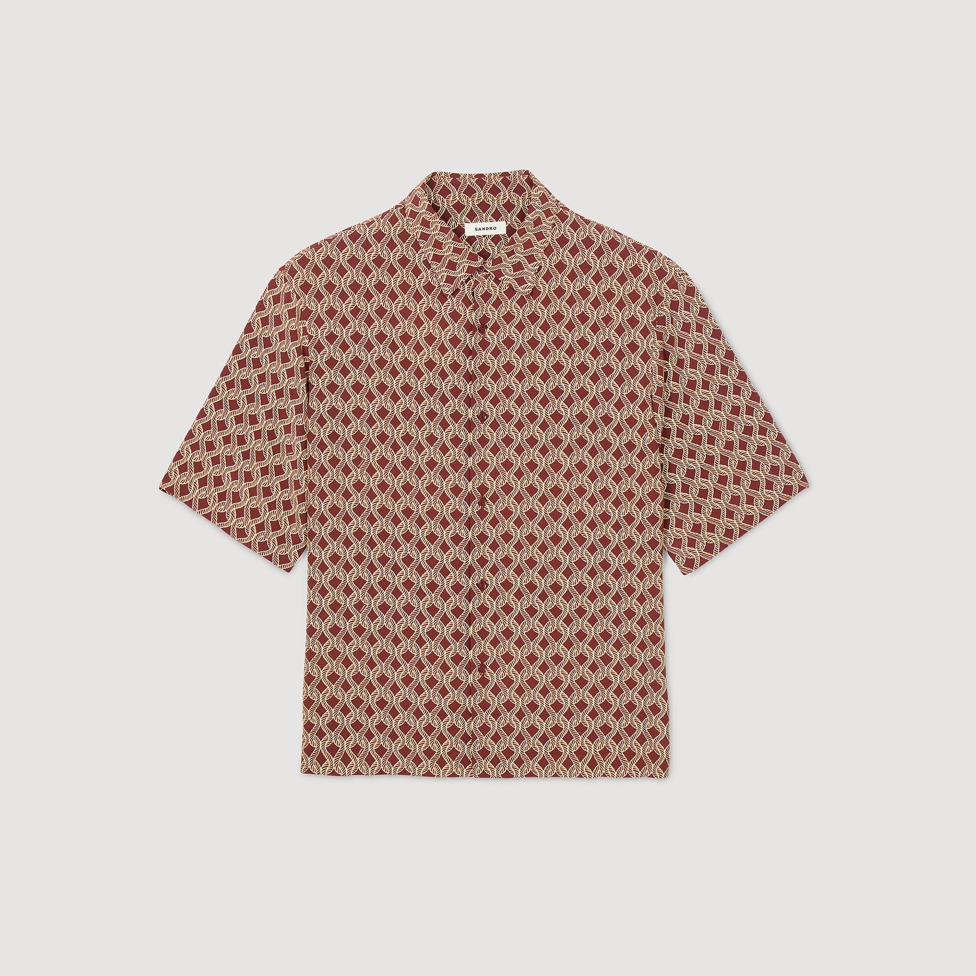 Sandro Rope print shirt Terra