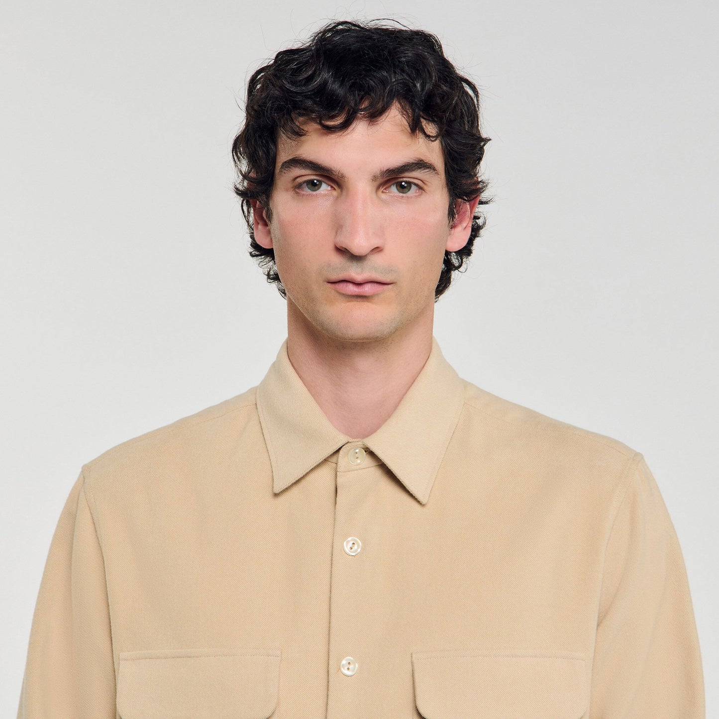Sandro Flannel shirt Beige