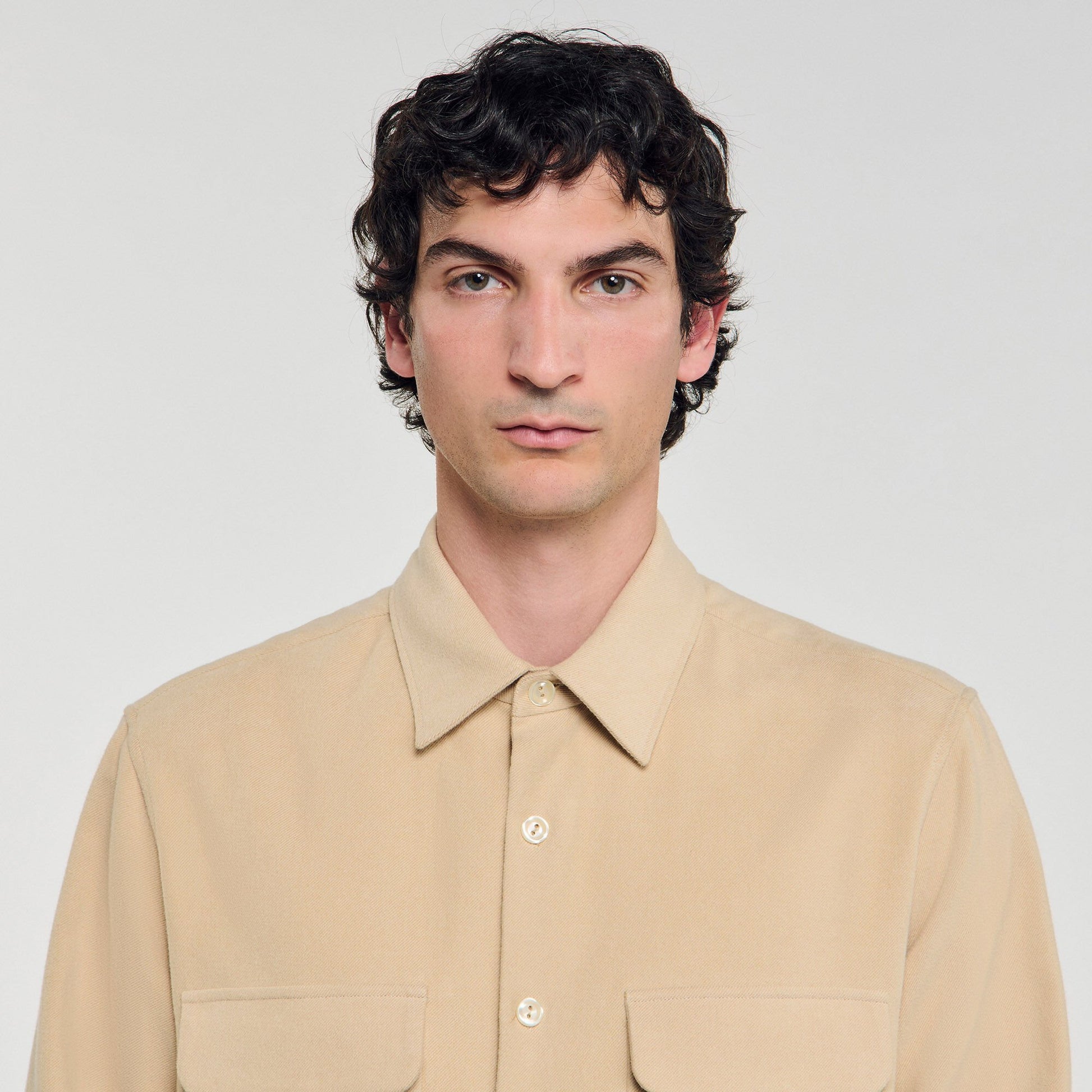 Sandro Flannel shirt Beige