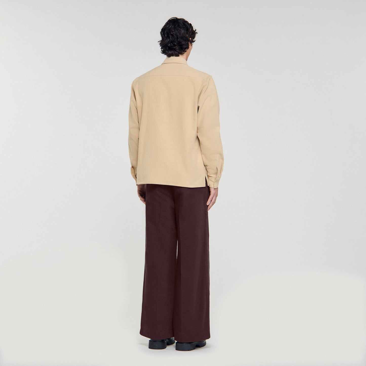 Sandro Flannel shirt Beige