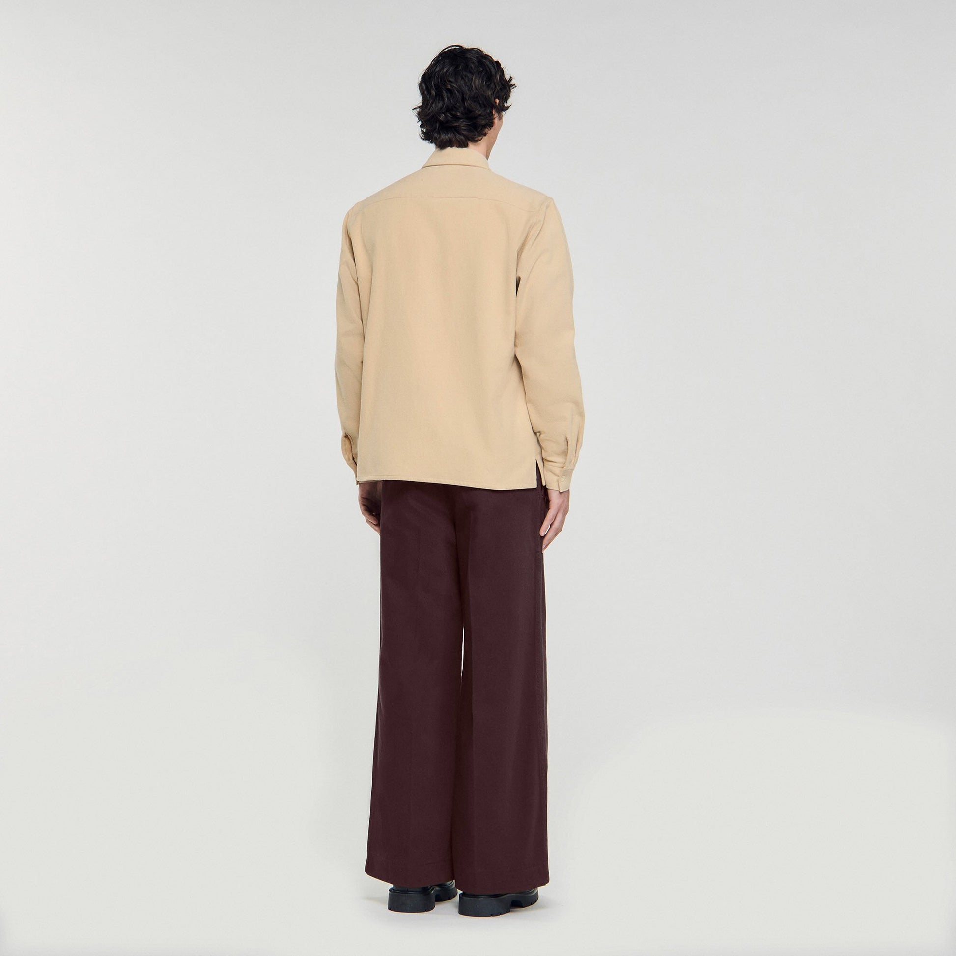 Sandro Flannel shirt Beige