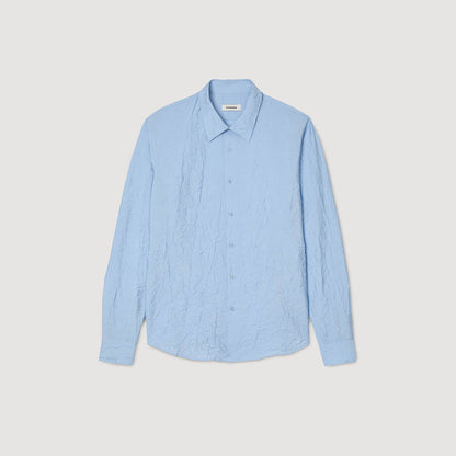 Sandro Crinkled effect shirt Sky Blue