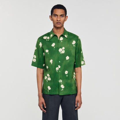 Sandro Floral motif shirt Lime