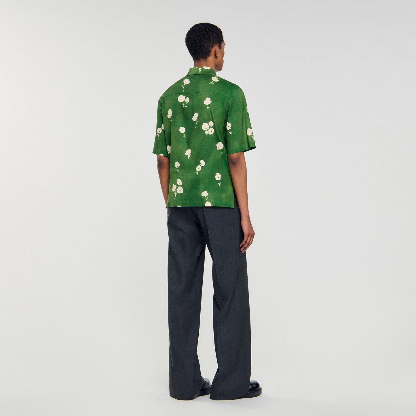 Sandro Floral motif shirt Lime