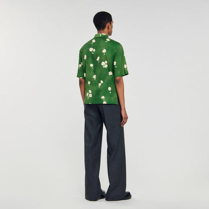 Sandro Floral motif shirt Lime