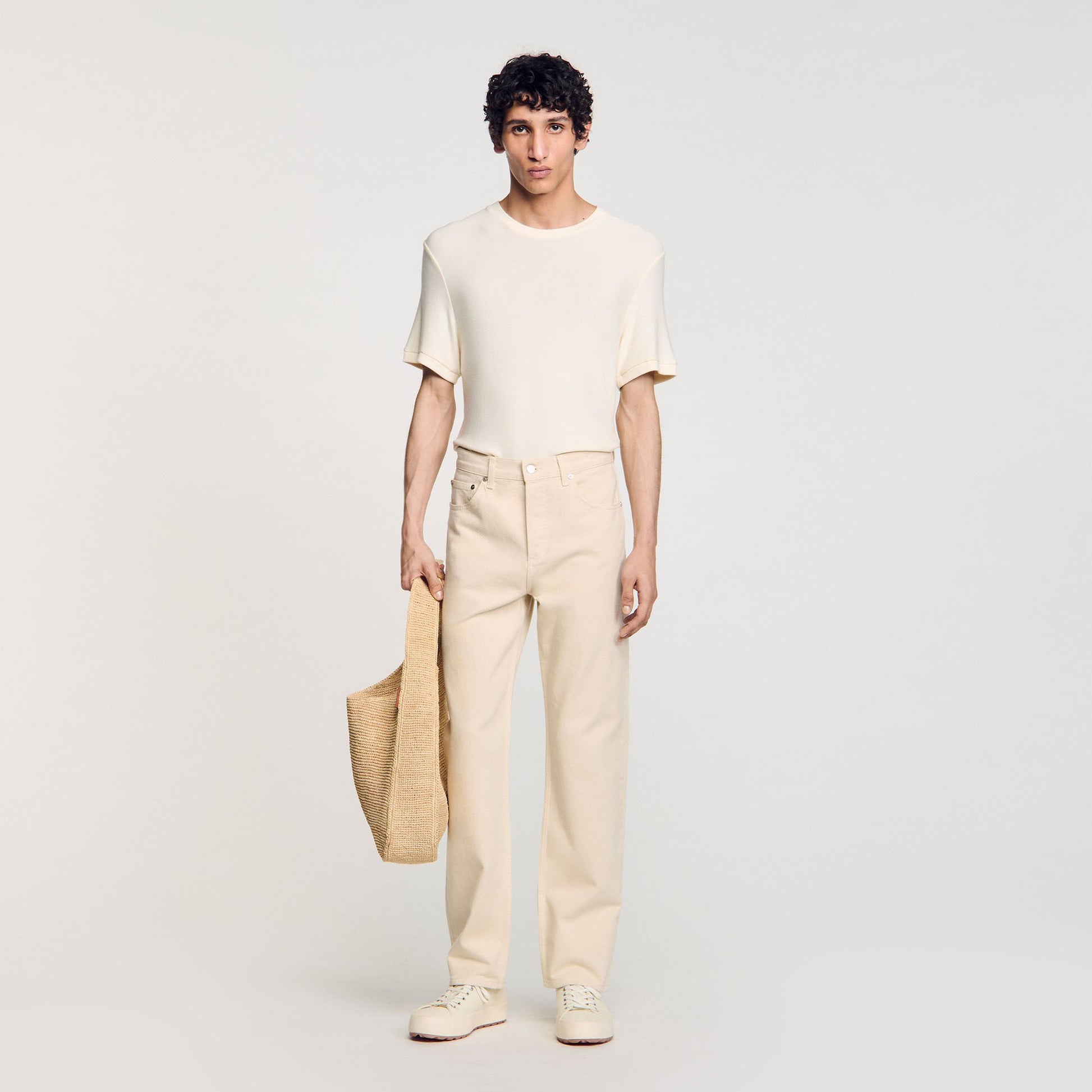 Sandro Cotton jeans Ecru