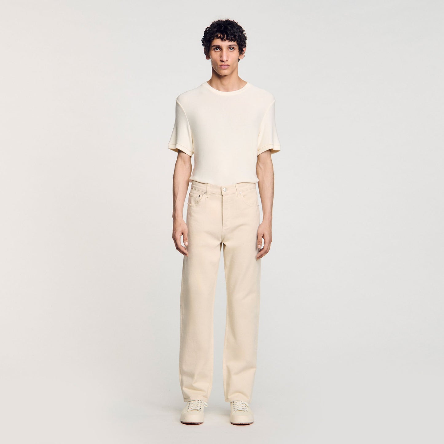 Sandro Cotton jeans Ecru