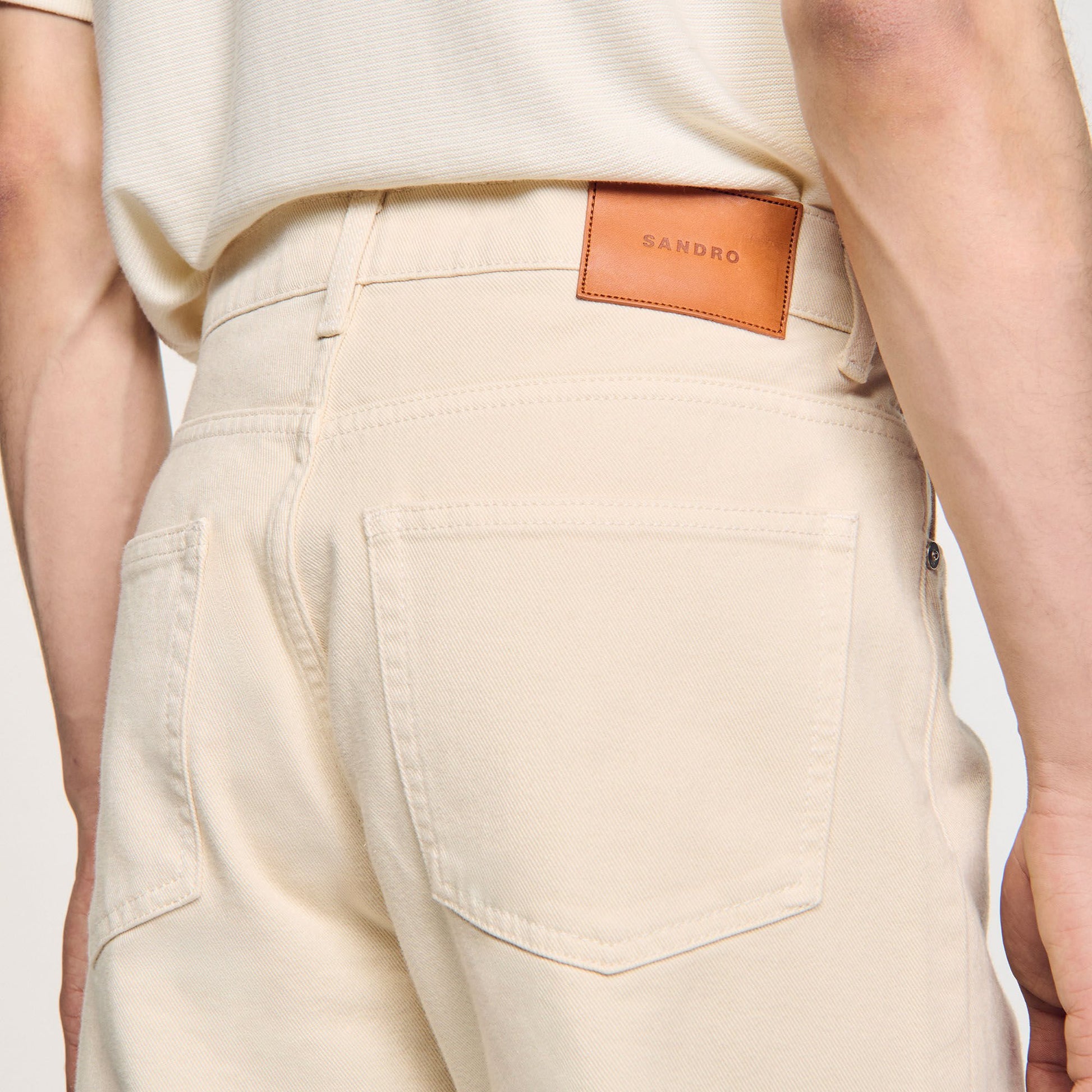 Sandro Cotton jeans Ecru
