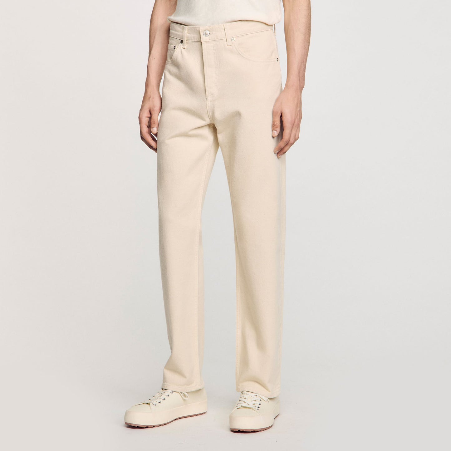 Sandro Cotton jeans Ecru