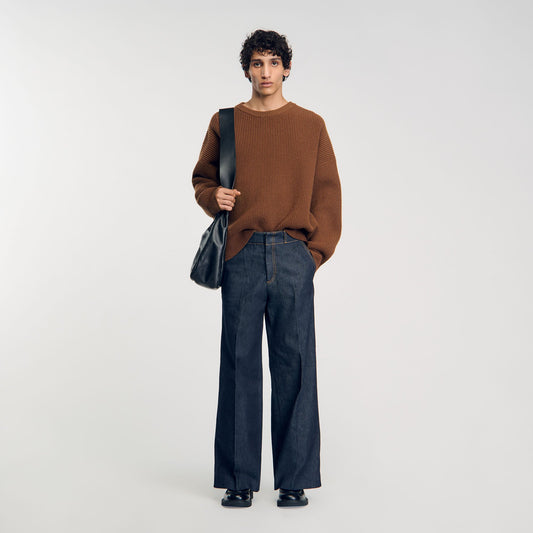 Sandro Wide-leg jeans Raw-Denim
