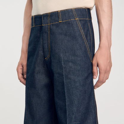 Sandro Wide-leg jeans Raw-Denim