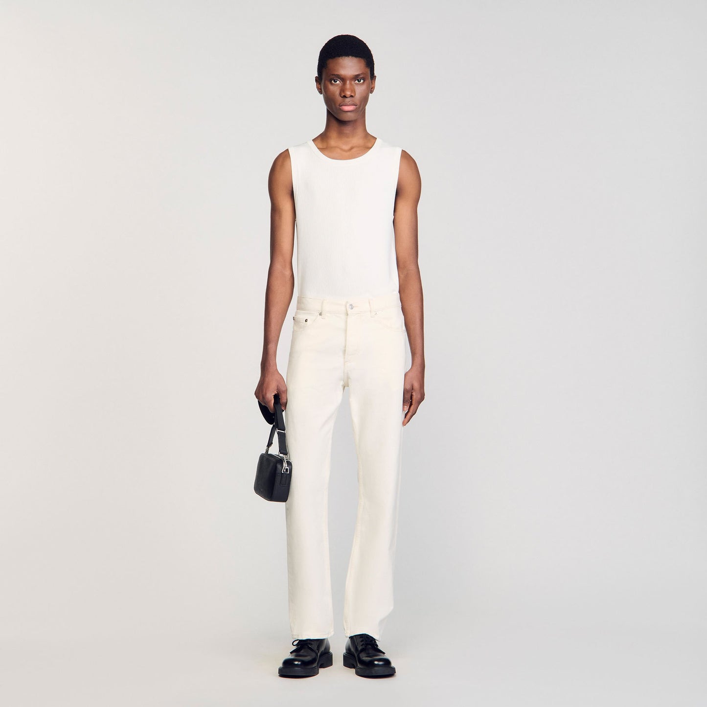 Sandro Regular jeans Ivory.