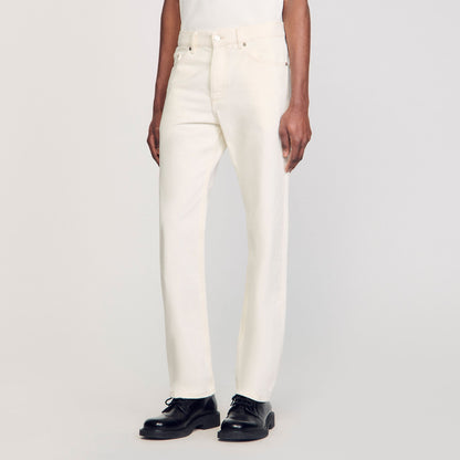 Sandro Regular jeans Ivory.